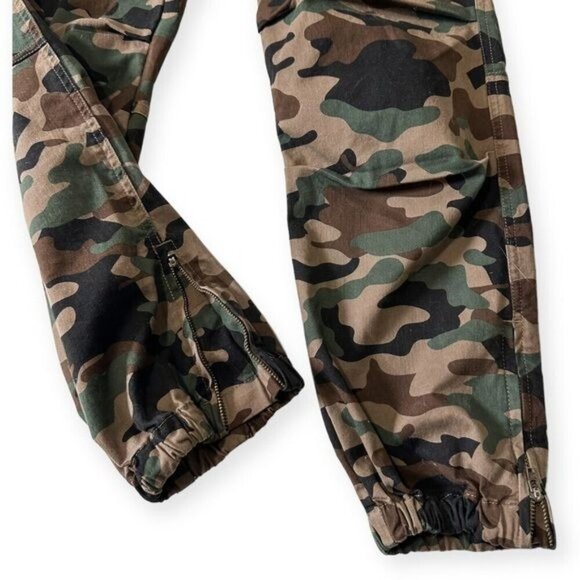 Nili Lotan Cropped French Military Pant In Coyote Brown Camo,  Size 6, Ankle Zip - Picture 12 of 14